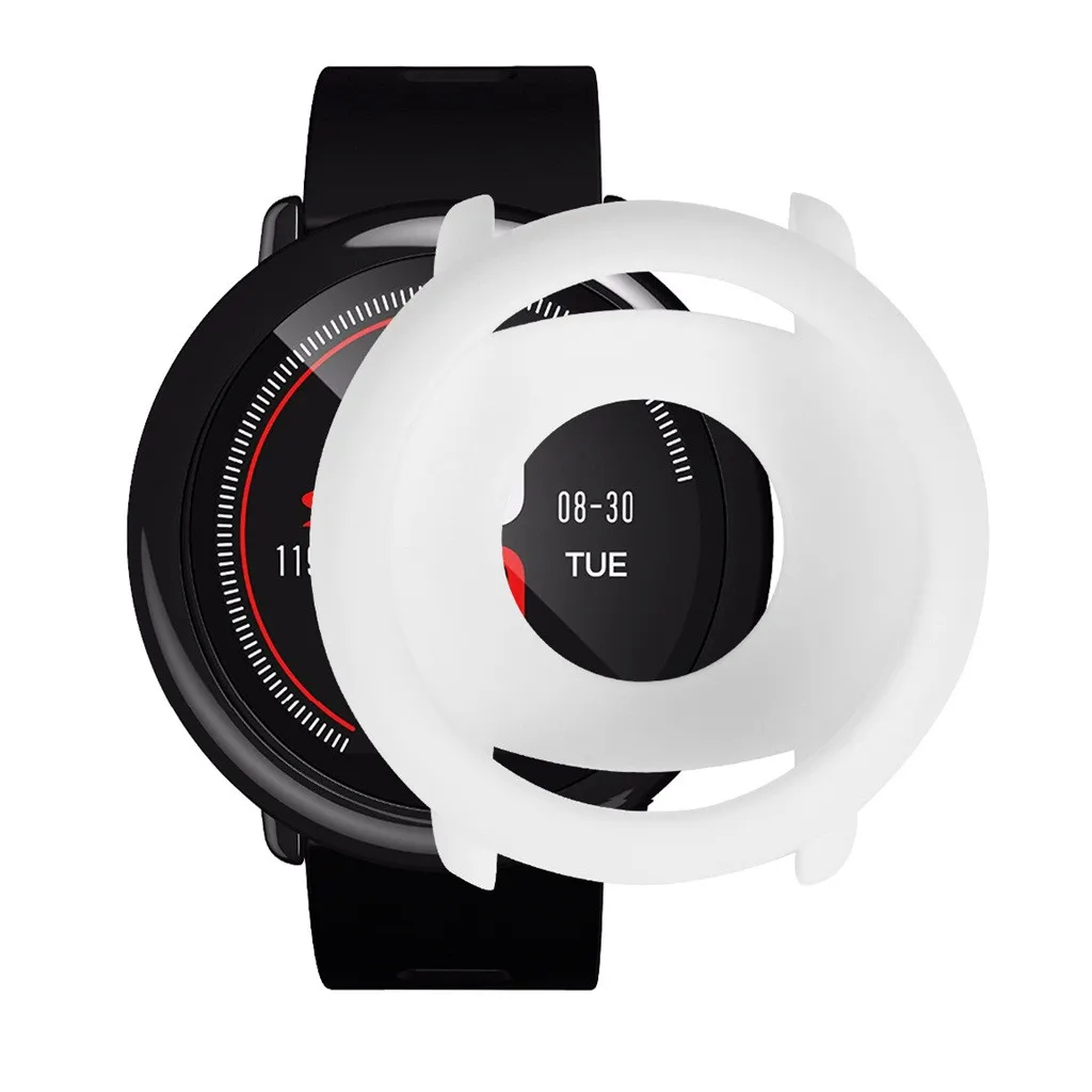Чехол mosunx, силиконовая рамка, защитный чехол для Xiaomi Huami AMAZFIT Pace Watch, умные часы, аксессуары на замену