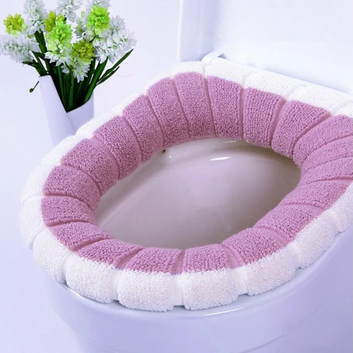 Пушистое мягкое сиденье для унитаза, скандинавский коврик для унитаза, теплая зимняя подушка для дома и ванной комнаты, DEC889