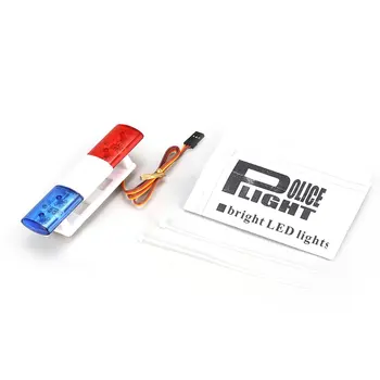 

Hot RC Car Accessories Led Police Flash Light Alarming Light Lamp for 1/10 1/8 HSP Traxxas TAMIYA CC01 Axial SCX10 D90 Model Car