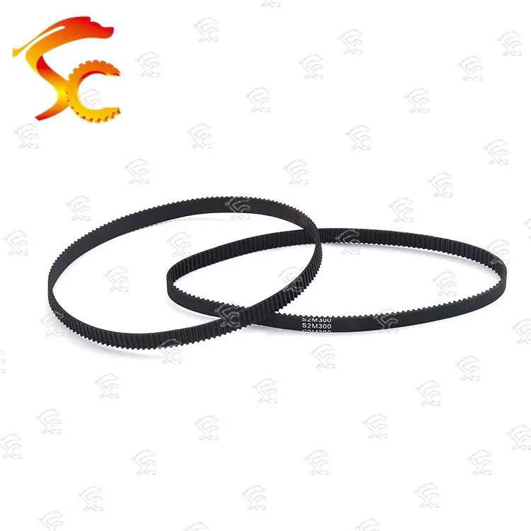 

10PCS S2M-300 band closed-loop rubber S2M-300-6/10timing belt Teeth150 Length300mm wide 6mm/10mm12mm15mm 3d printer belt wheel