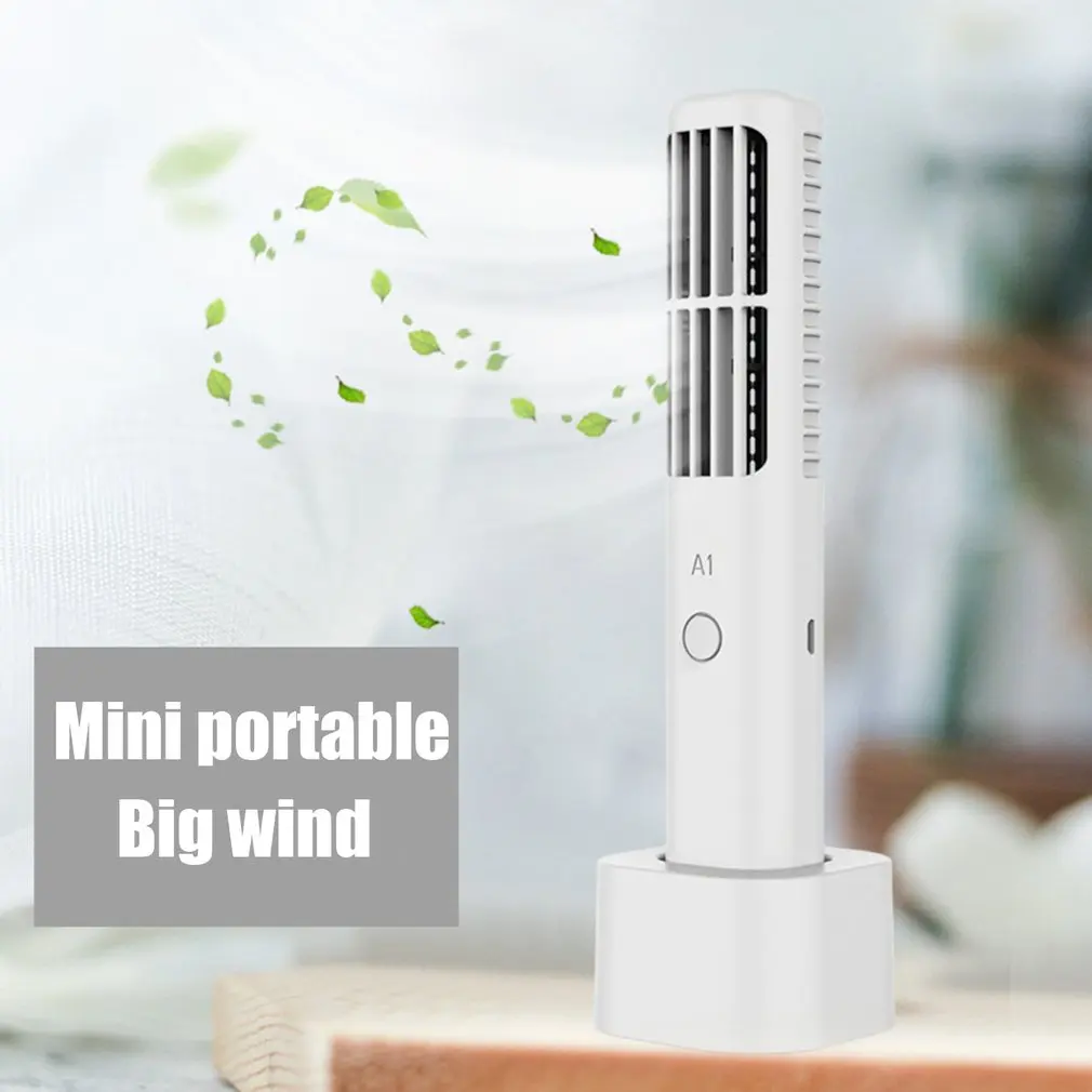 Мини USB вертикальный безлопастный Кондиционер Портативный кулер Настольный бесшумный охлаждающий веер для дома и офиса