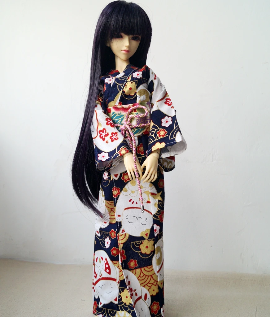 OOAK японский стиль кимоно для кошек платье 1/4 17 &quot44 см 1/3 1/6 Высокая Женская BJD MSD DK DZ