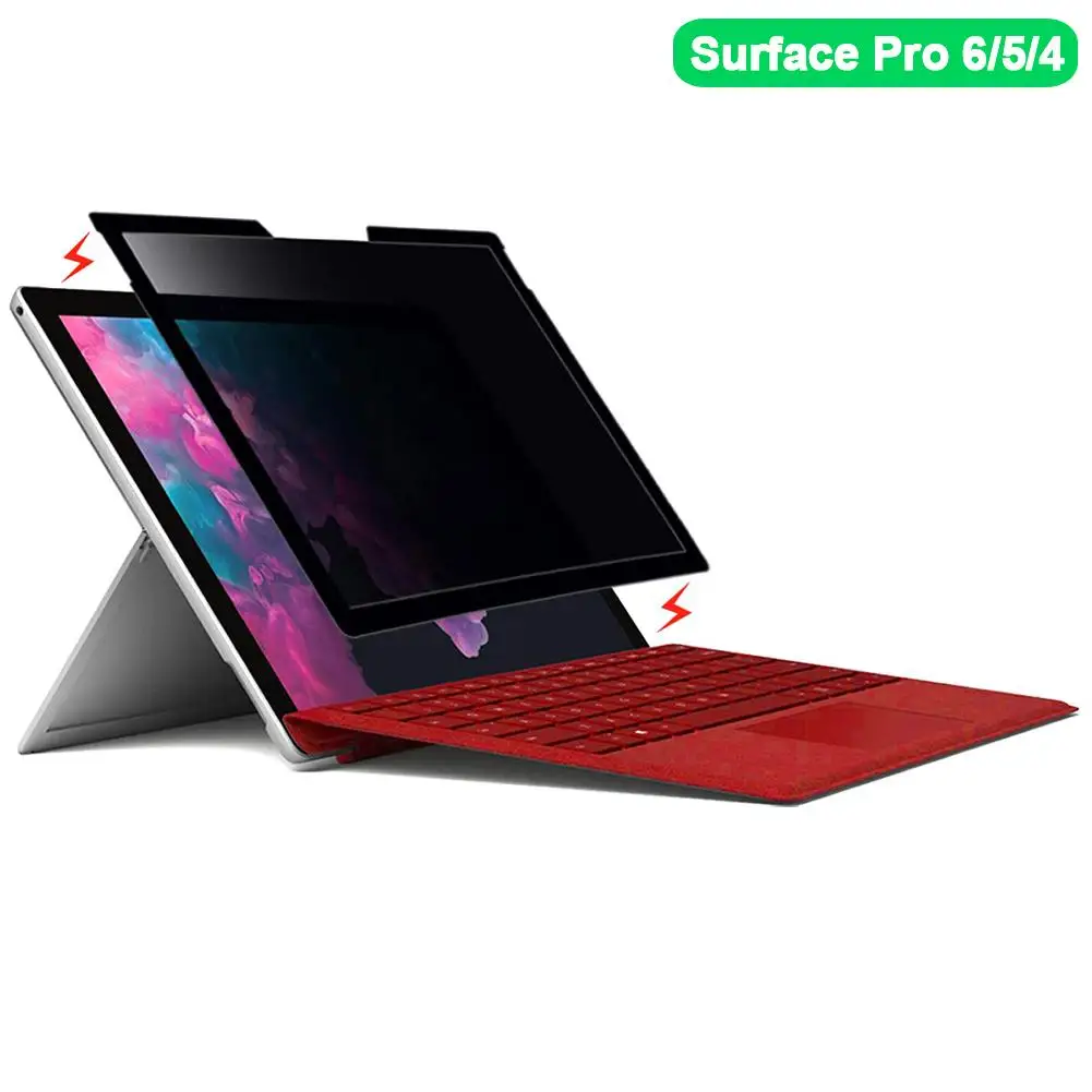 Защитная пленка для экрана защитная против шпионов съемный фильтр Microsoft Surface Pro 7 6