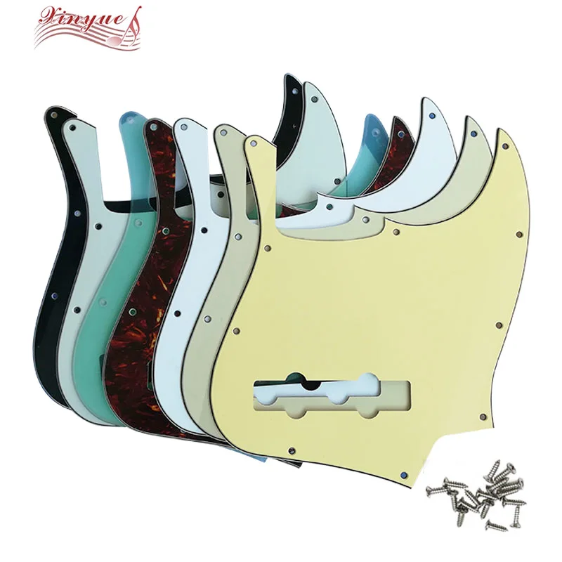 Pleroo Pickguard для 10 винты отверстий 5 струн джаз бас гитара защита от царапин|Детали и