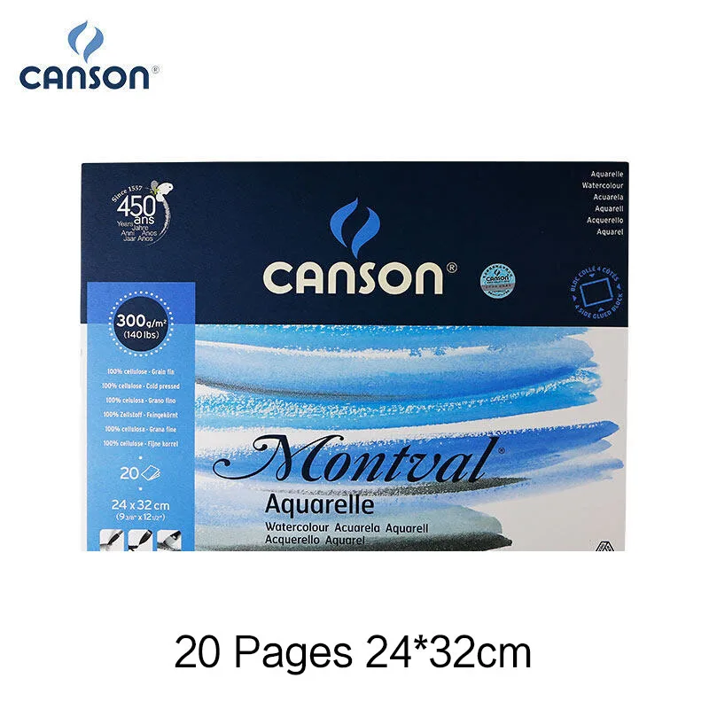 CANSON 1557 Professional Watercolor Book/Pad/Paper 8/16/32K A3/A4