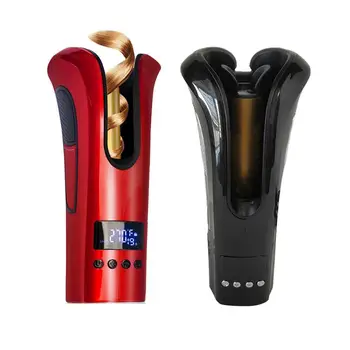 

Automatic Hair Curlers Ceramic Curling Iron Bar Professional Rotating Wavy Styling Curler for All Hair with LED Digital Display