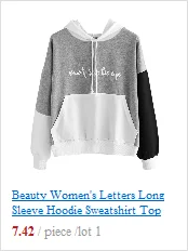 JAYCOSIN fashion women's print hooded sweatshirt hooded sweater jacket simple sports sweatshirt pullover popular autumn winter