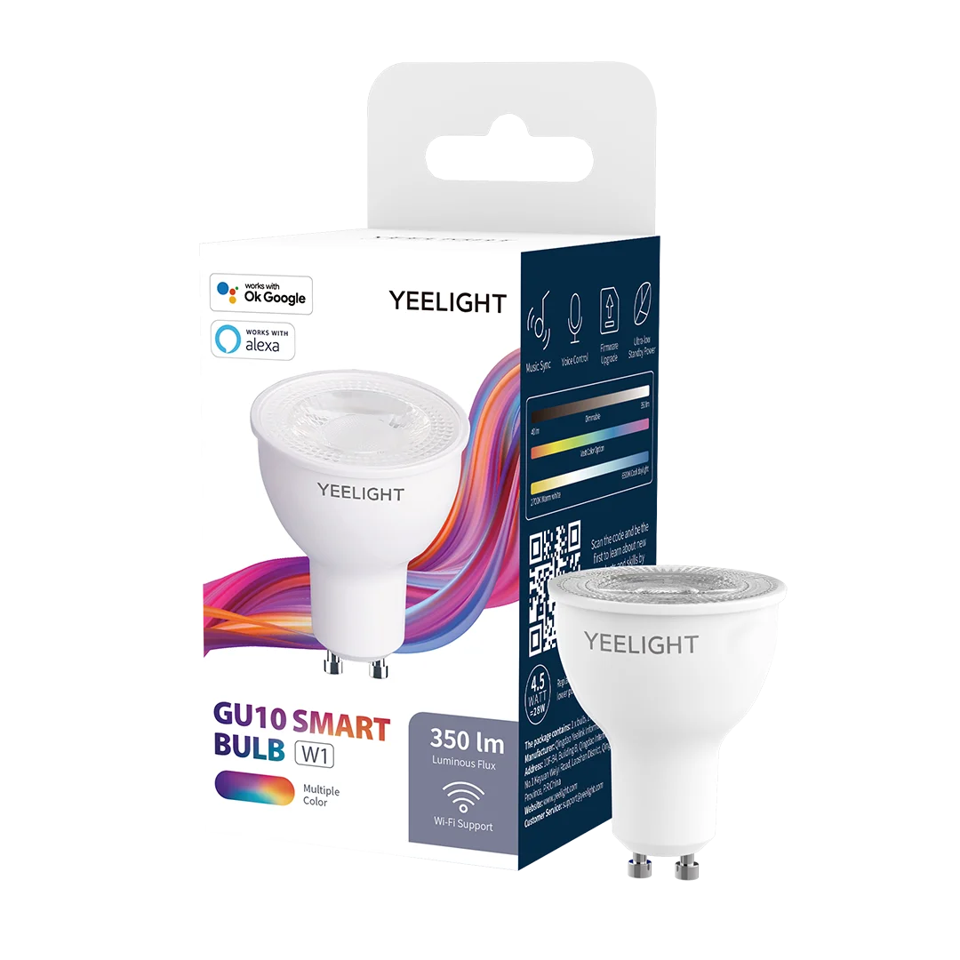 Yeelight LED GU10 Dimmable Smart LED Bulb Colorful Lamp 350 Lumen work with  Yeelight App Google Assistant alexa Razer