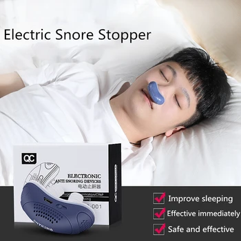 

Electric Anti Snoring Device Aid Nasal Congestion Snore Stopper Nose Breathe Relieve Snoring Better Healthy Sleep Snore Silencer