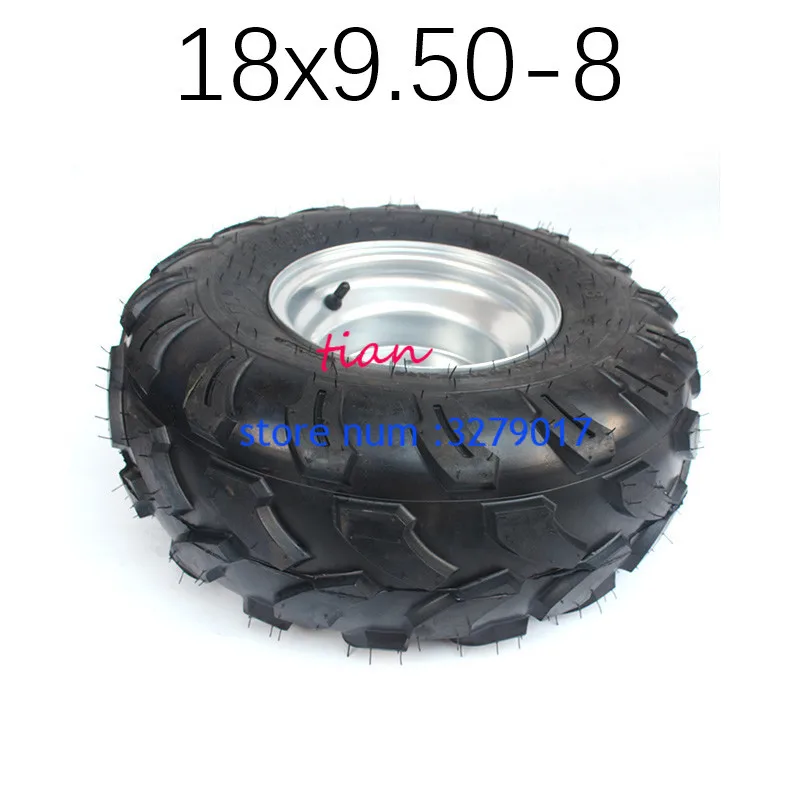 Хорошее качество 18X9. 50-8 шин с ободом подходит для ATV багги Quad газонокосилка садовый трактор 150cc 200cc 250cc 300cc переднее заднее колесо