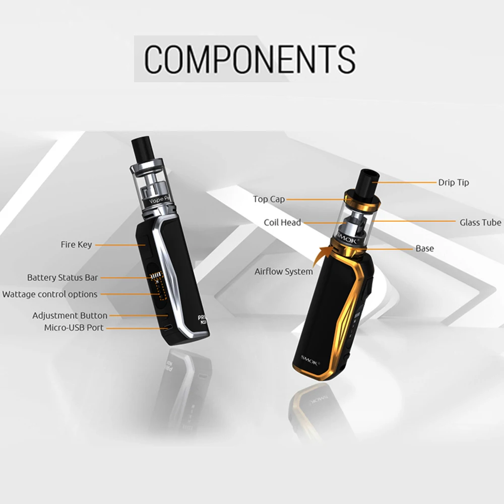 Набор для вейпа SMOK Priv N19 1200 мАч M/S/N/H 30 Вт|Системы нагревания табака и электронные