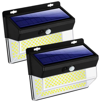 

262 LED Solar Motion Sensor Lights Outdoor, Wireless Solar Flood Security Light IP65 Waterproof 3 Modes Super 2 Pack