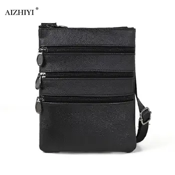 

Men Genuine Cowhide Leather Shoulder Bag Male Solid Color Business Casual Messenger Handbags