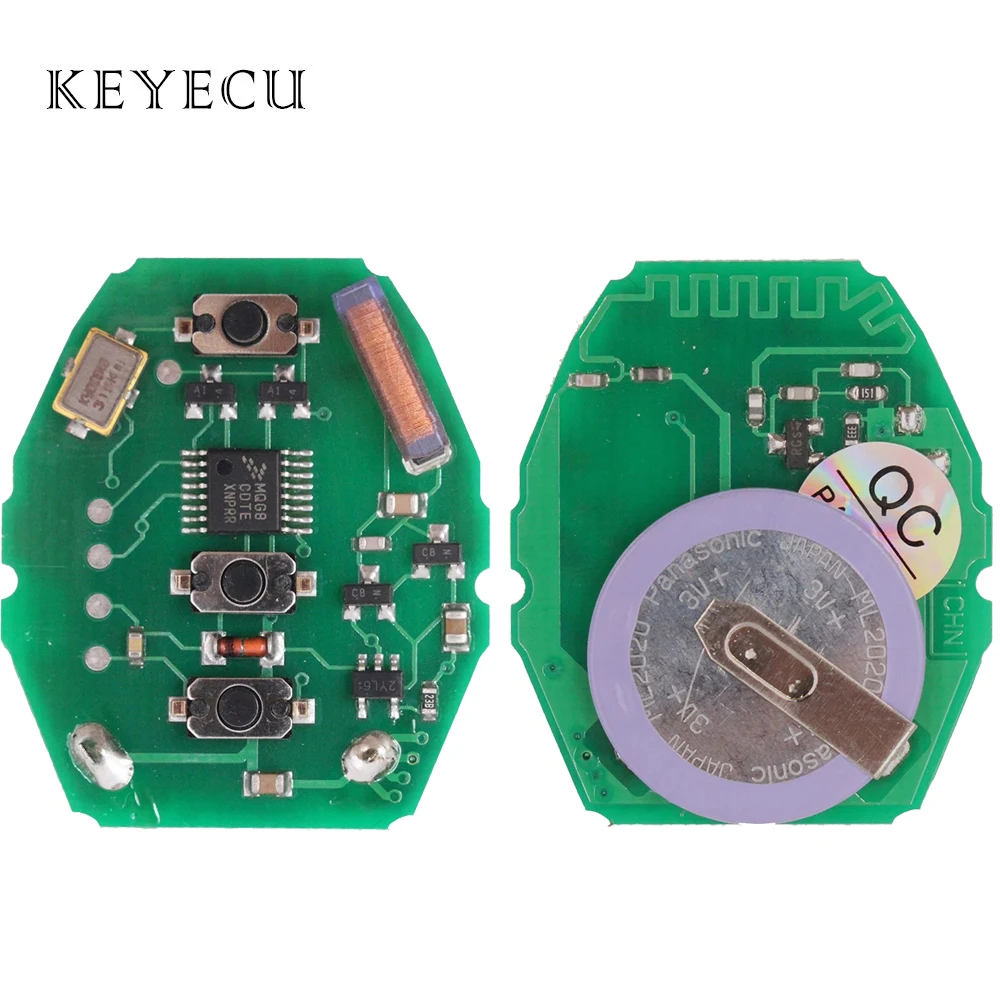 

Keyecu Rechargeable Remote Circuit Board 315Mhz / 433.92MHz for BMW 3 5 X series 7S E38 E39 E46 with ML2020 Battery