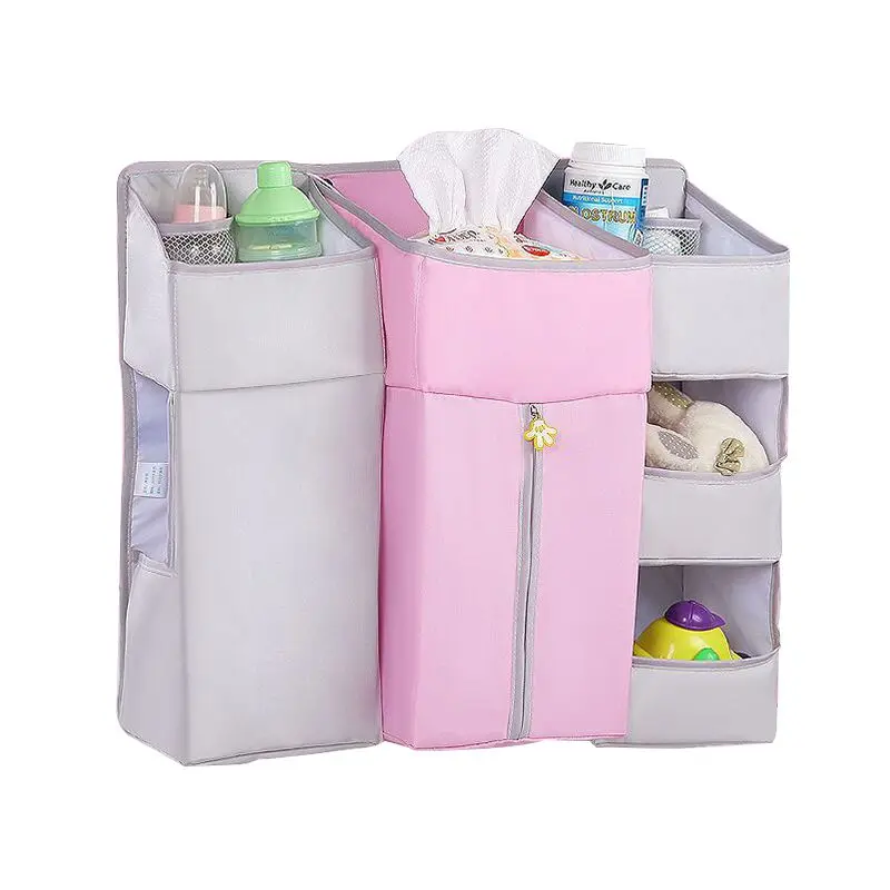 

New Cute Baby Storage Multi-Purpose Diaper Bedside Bedding Sets Nursery Organizer Hanging Diaper Organization Storage