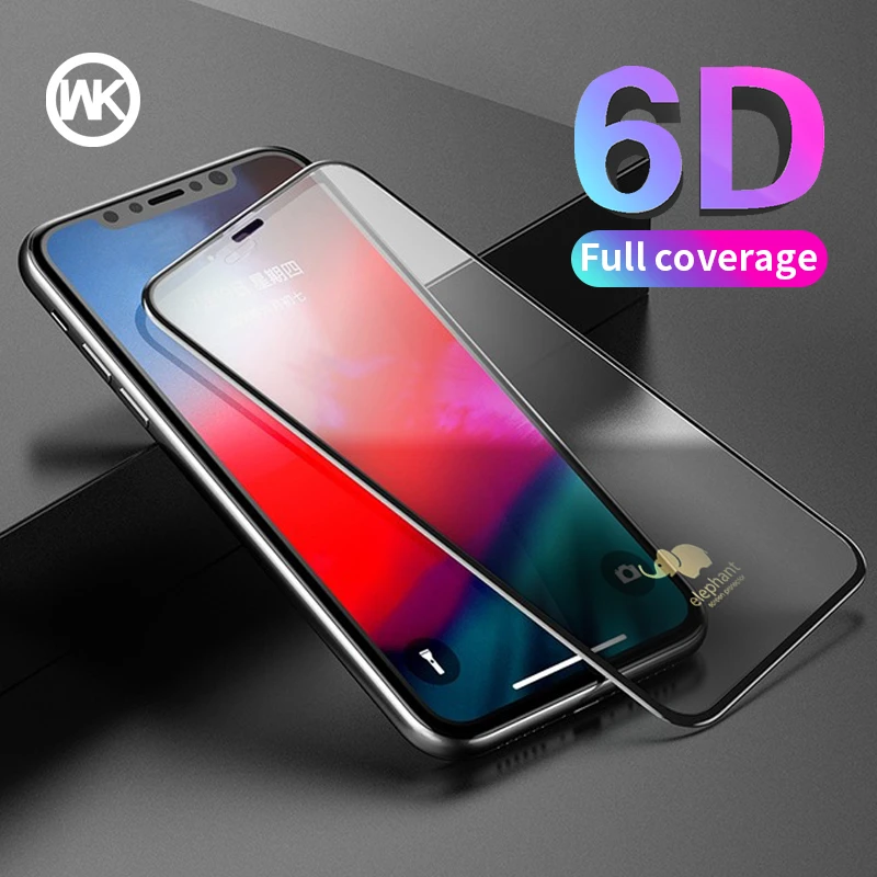 Wk 6d 9h Elephant Full Coverage Screen Protector Tempered Glass For Iphone Xs Max X Xr 7 8 Protective Film For Iphone 11 Pro Max Screen Protectors Aliexpress