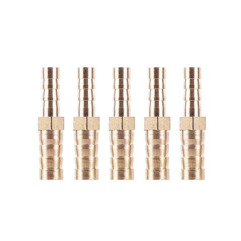 Hose Quick Connector Straight Barbed Brass Pipe Fittings 6mm-8mm Reducer Coupling Connector Hose Pipe Repair Joint 1 Pc
