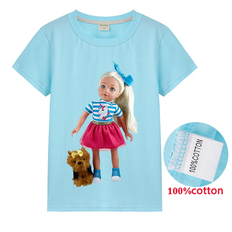 Jojo Siwa/летние модные футболки футболка с короткими рукавами для