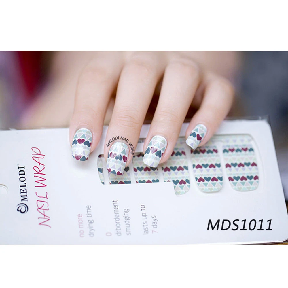 Полоски лака для ногтей DIY водонепроницаемые обертывания для ногтей милые Мультяшные наклейки для ногтей для женщин наклейки для дизайна ногтей - Цвет: 1011