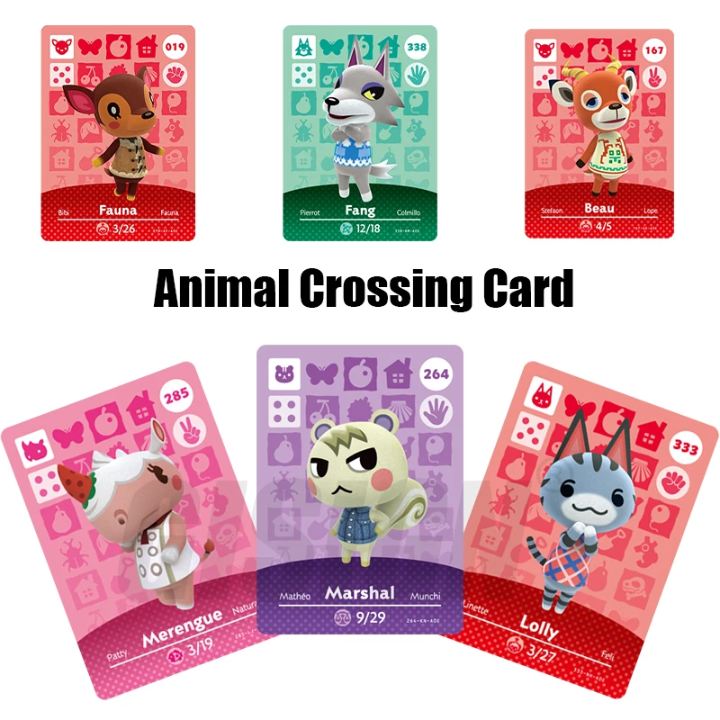 

264 Marshal NFC Animal Crossing Amiibo Card new Horizons for NS games Amibo Switch/lite amiibo card set NFC cards series 1-4