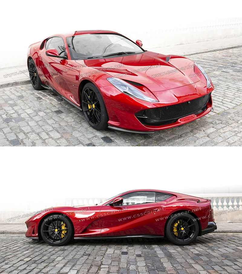 Сухая углеродная боковая юбка для Ferrari 812 OME стильная углеродная нижняя часть удлиненная боковая юбка комплект для тела автомобильные аксессуары