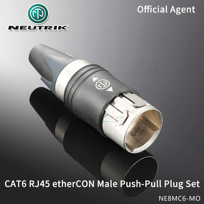 

NEUTRIK etherCON CAT6 RJ45 Male Push Pull Plug 28 - 22 AWG 5.5 - 6.5mm IP65 Fits STP UTP Cables NE8FDY-C6* Cat 6 Receptacles