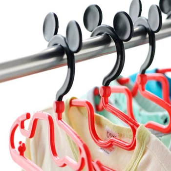 

10 pcs/lot Cartoon Design Clothes Hangers for Kids Infant Newborn Baby Cute Baby Hangers Anti-skid Children's Clothing Hanging
