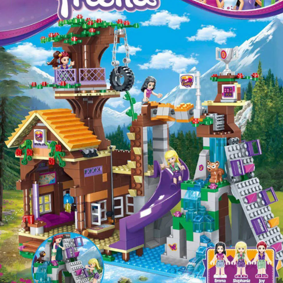 

New Lepining Friends Adventure Camp Tree House Figures Building Blocks Girl Toys Girl friend Gifts