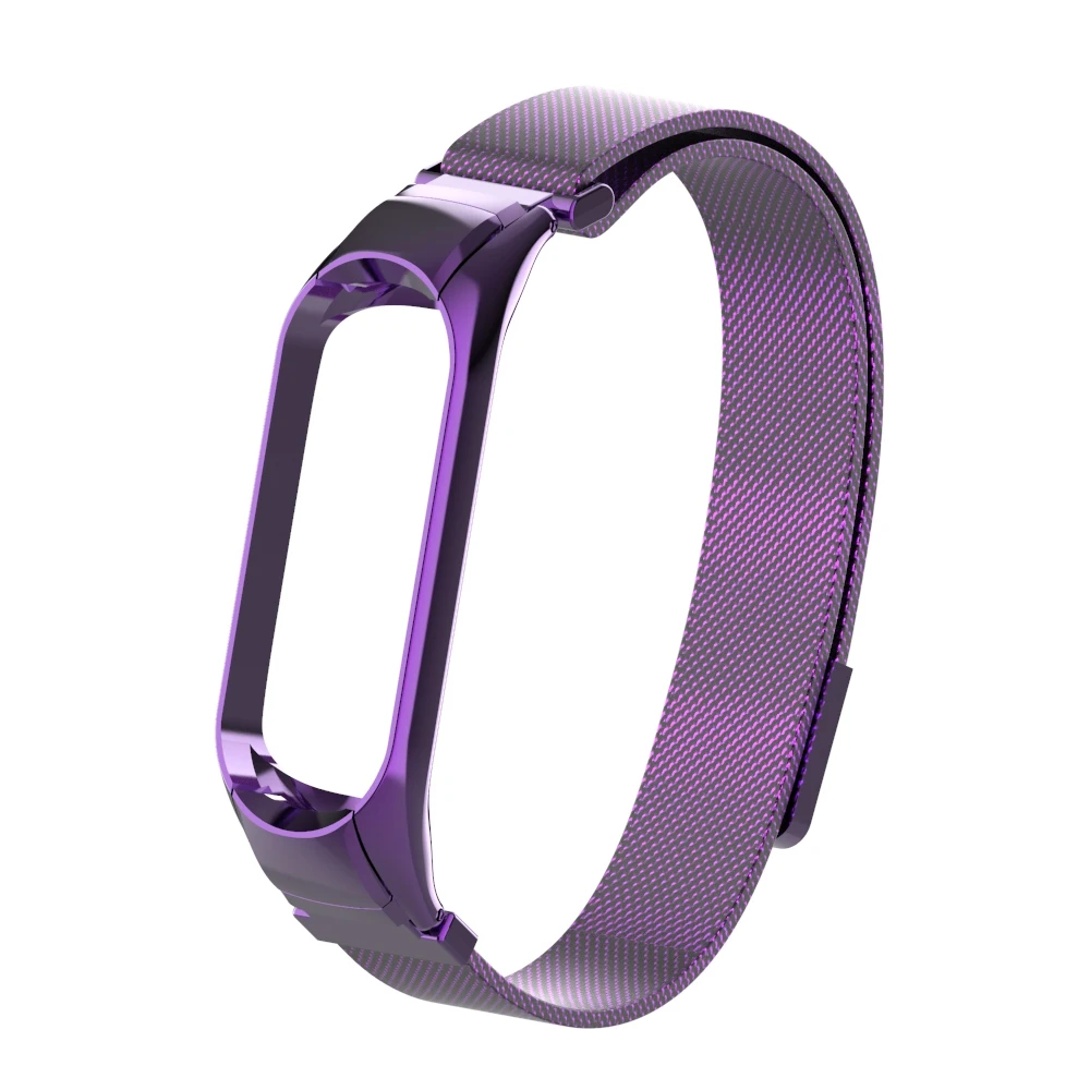 YAYUU mi Band 4 3 металлический ремешок из нержавеющей стали для Xiao mi Band 3 ремешок совместимый mi band 4 браслеты цвет Pulseira - Цвет: 06