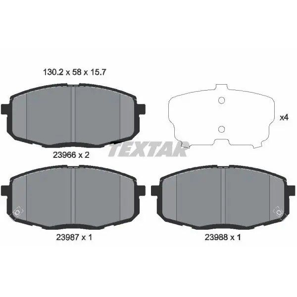 Колодки дисковые передние Hyundai I30, KIA Carens/Cee'D 1.4-2.0/