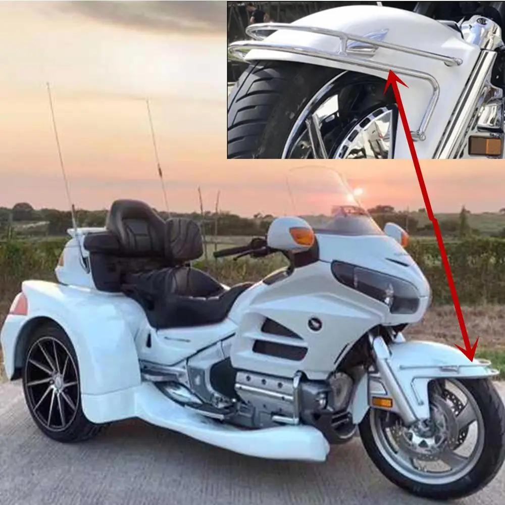 Переднее крыло мотоцикла брызговик бампер рейка рама протектор для Honda Gold Wing GL1800 F6B 2001