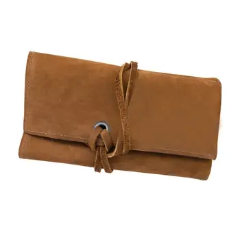 

Soft PU Leather Travel Organizer Bag Watch Roll Notepad Rope Handmade Jewelry Travelling Storage Portable Bags