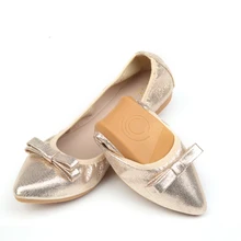 Г. Новая удобная женская обувь для работы на плоской подошве с острым носком с милым бантом Повседневная обувь для беременных