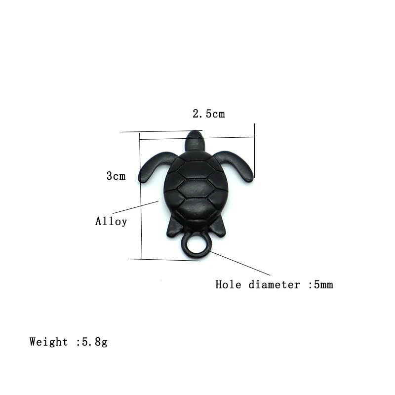 Metal Accessories for Jewelry Making DIY Tortoise Charm