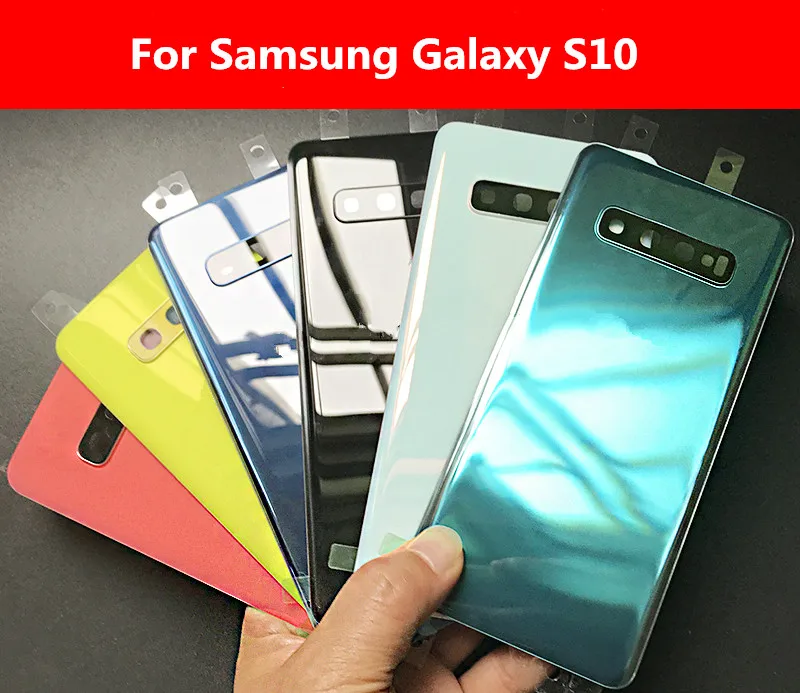 Задняя крышка S 10 для Samsung Galaxy S10 G973 6 1 дюйма корпус батарейный отсек ремонт замена