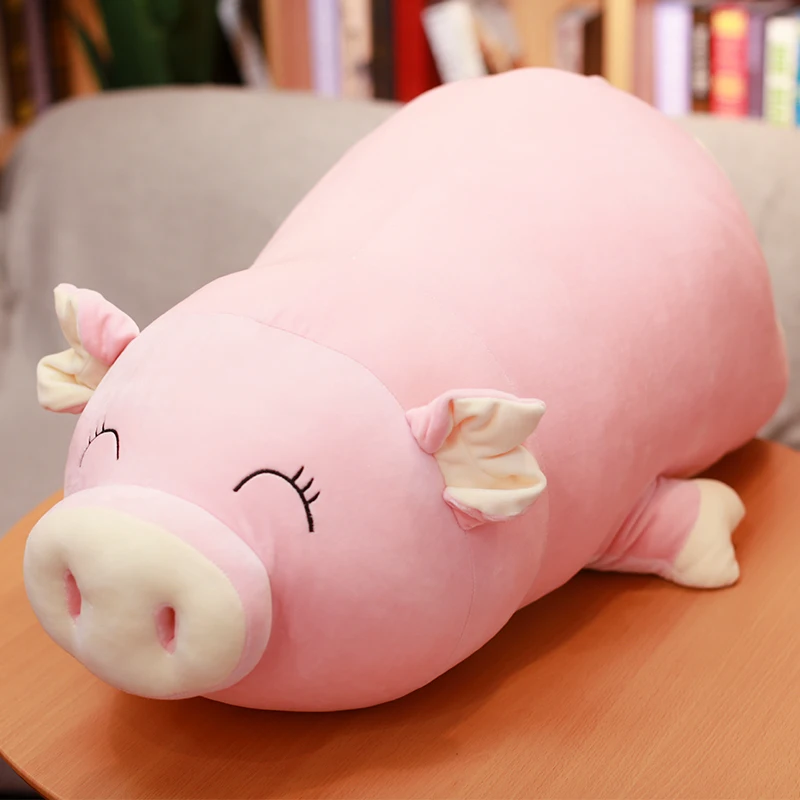 Pink Model 2 Милая плюшевая игрушка со Свинкой, плюшевые куклы, большие розовые свинки, игрушки для сна, подушка для девочки, подарок на день рождения, свадебное украшение, 33 дюйма, 85 см - Цвет: Pink Model 2