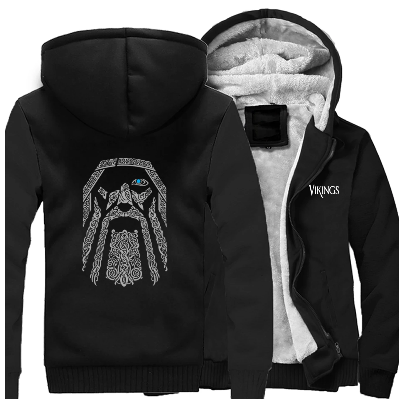 ТВ шоу Odin Vikings Мужские толстовки зимние теплые высококачественные толстые толстовки Модные бодиутеплители куртки фитнес уличная одежда