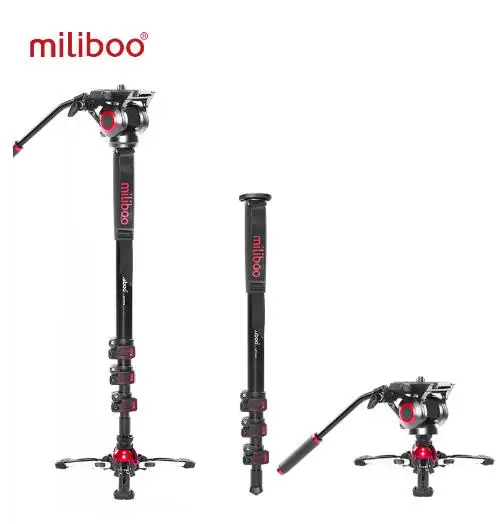 Miliboo MTT705BS карбоновый алюминиевый Портативный монопод для камеры с головкой для видеокамеры/DSLR