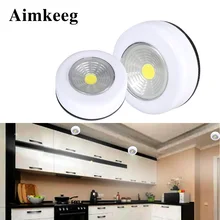 Светодиодная подсветка под шкаф Портативный Ночной светильник на батарейках Cob настенный светильник s сенсорный выключатель светильник ing для гардероба кухонный шкаф