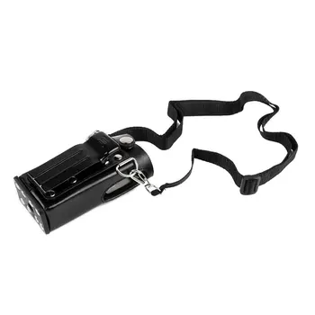 

Shoulder Hanging Walkie Talkie Work Adjustable Strap Accessories Outdoor Hard Leather Case Portable Hands Free For MTP850 Radio