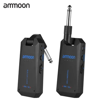 

ammoon 5.8G Wireless Guitar System Wireless Audio Transmitter Receiver with USB Quick Charge for Electric Guitar Drum Bass
