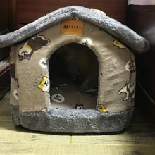 Bed-Mat Basket Kennel Sofa Dog-House Cat-Nest Puppy Cave Foldable Small Chihuahua Pet-Products