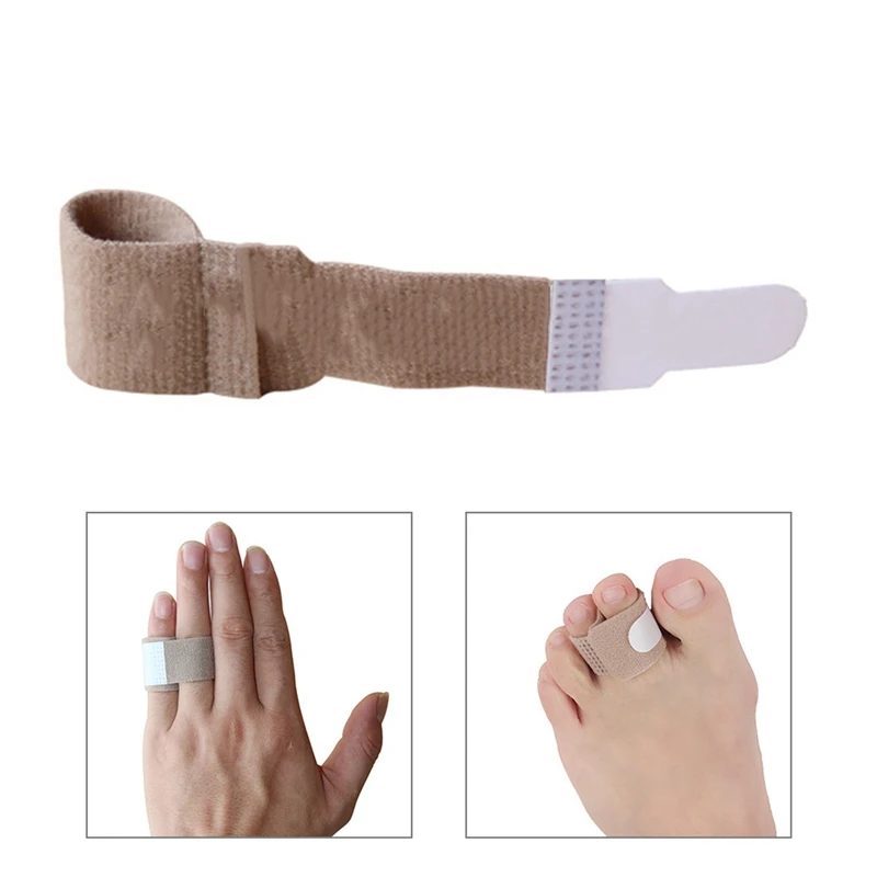 2 Pcs/lot Fabric Toe Finger Straightener Hammer Toe Hallux Valgus Corrector Bandage Toe Separator Splint Wraps Foot Care