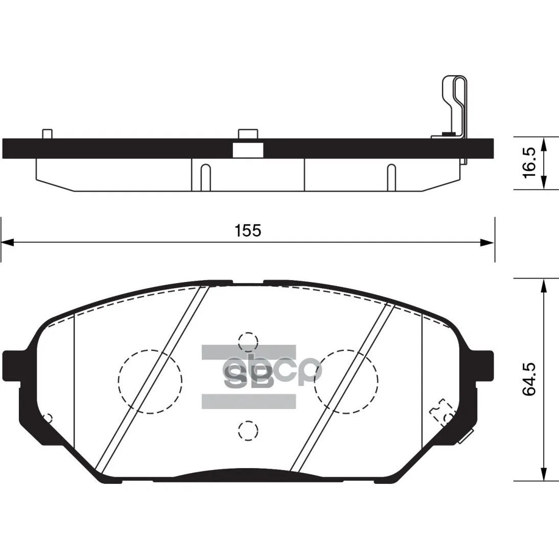 Колодки Тормозные Передние Sangsin Brake Sp1203 Sangsin brake арт. SP1203