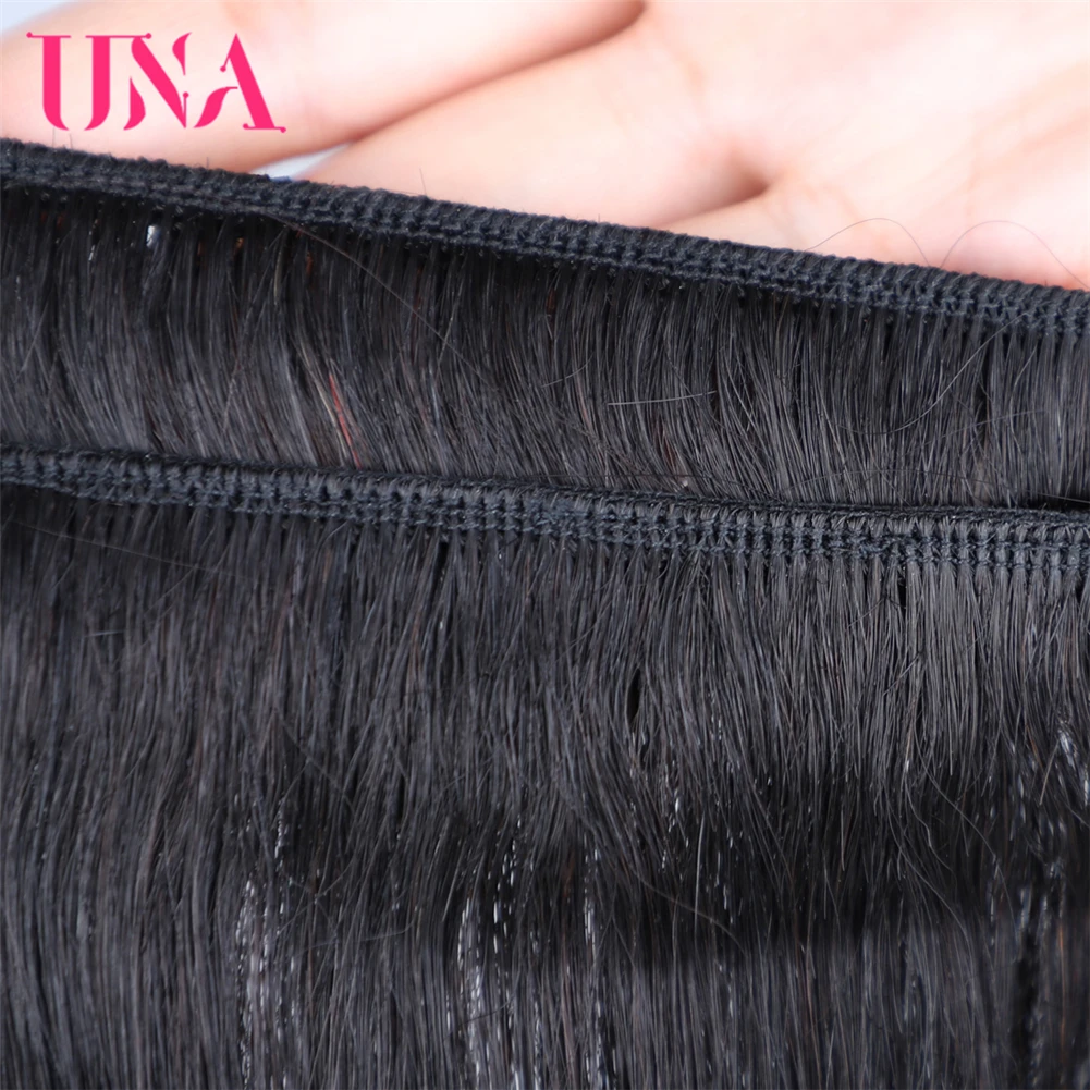 Straight Malaysia Human Hair Bundles 3 Bundles Deal Non-Remy Human Hair Weft Weaves 8-28 Inches 7A Middle Ratio 100g