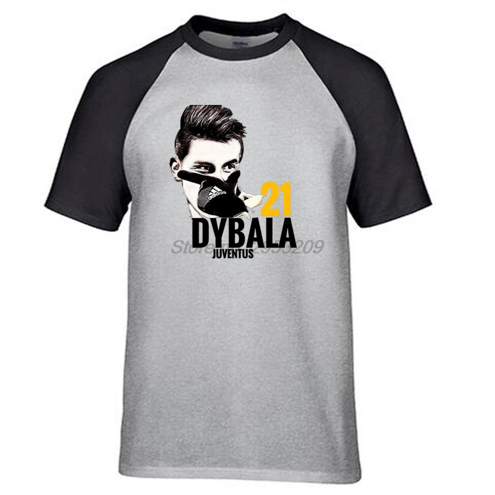 Новинка, летняя мужская футболка Argentine Paulo Dybala, крутая Мужская Дизайнерская хлопковая Футболка с рукавом реглан, футболки, футболка - Цвет: smae as picture