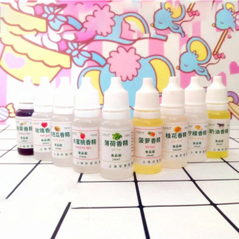 

10ml Fruit Flower Flavor Edible Flavoring Essence Practical DIY Craft Food Flavor For Slime Crystal Mud Handcraft Slime Supplies