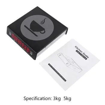 

3kg/5kg Electronic Scales 0.1g Hand Coffee Scale with Timer Mini Kitchen Scale