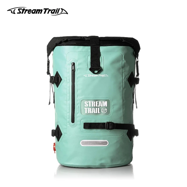 ストリームトレイル防水屋外drytank 40L D2バックパックドライバッグ防水デイパックヘビーデューティロールトップ閉鎖パッド入りバック