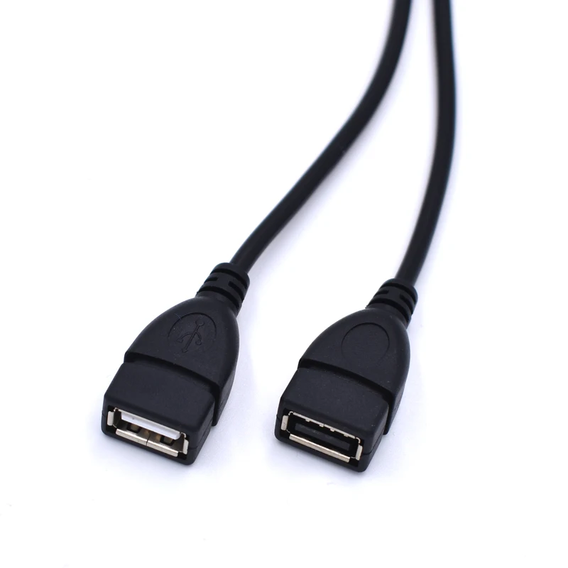 100 шт./лот USB 2 0 штекер двойной разъем сплиттер порта концентратор данных +